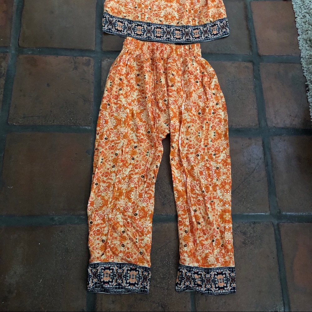 Free People Orange 2 Piece Set 🌵 - Picture 4 of 7
